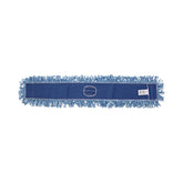 Boardwalk 48 in. x 5 in. Cotton/Synthetic Blend Dust Mop Head - Blue