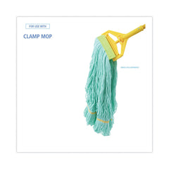 Boardwalk BWK1200MEA EcoMop Looped-End Recycled Fibers Mop Head - Medium, Green