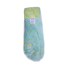 Boardwalk BWK1200XLCT Ecomop Looped-End Recycled Fibers Mop Head - Extra Large, Green (12/Carton)