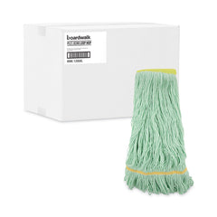 Boardwalk BWK1200XLCT Ecomop Looped-End Recycled Fibers Mop Head - Extra Large, Green (12/Carton)