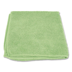 Boardwalk BWK12GRECLOTH 12 in. x 12 in. Microfiber Cloths - Green (12/Pack)