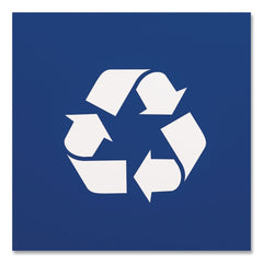 Boardwalk 3 Gallon Polypropylene Deskside Recycling Bin - Blue