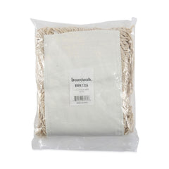 Boardwalk 24 in. x 5 in. Industrial Hygrade Cotton Dust Mop Head - White