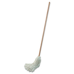 Boardwalk #32 White Cotton Head 54 in. Natural Wood Handle Handle/Deck Mop (6/Pack)