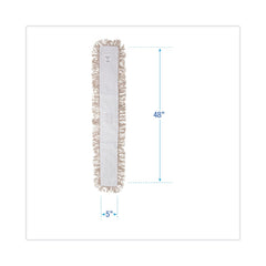 Boardwalk BWK1348 48 in. x 5 in. Hygrade Cotton Industrial Dust Mop Head - White