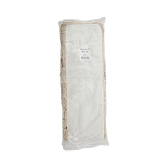 Boardwalk 60 in. x 5 in. Hygrade Cotton Industrial Dust Mop Head - White