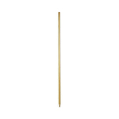 Boardwalk BWK137 Heavy-Duty Threaded End Lacquered Hardwood 1.13 in. Diameter x 60 in. Broom Handle - Natural