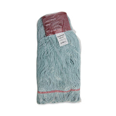 Boardwalk EchoMop with Looped-End Synthetic/Cotton Wet Mop Head - Large, Blue (12/Carton)