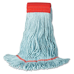 Boardwalk BWK1400MEA Synthetic/Cotton EchoMop with Looped-End Wet Head - Medium, Blue