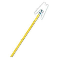 Boardwalk 0.94 in. Diameter x 48 in. Length Wedge Dust Mop Head Frame/Lacquered Wood Handle - Natural
