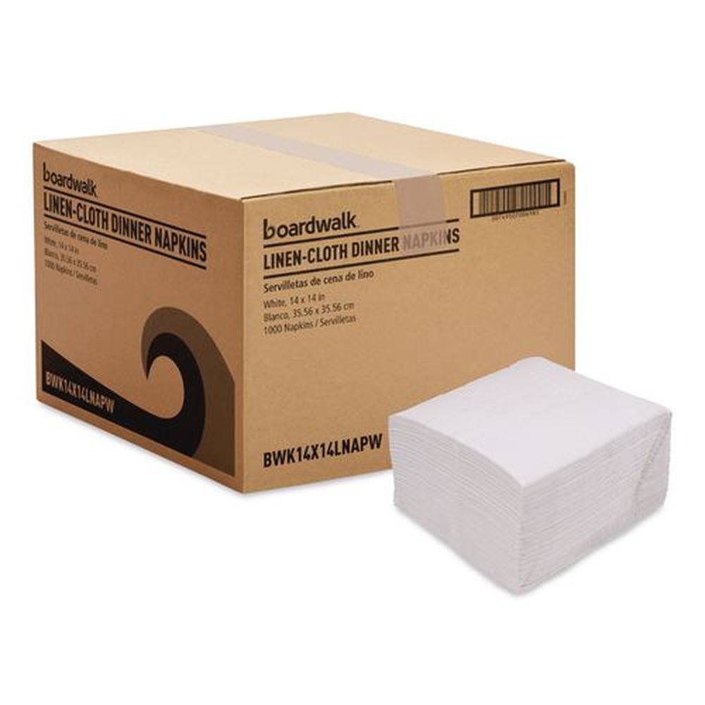 Boardwalk 1-Ply 14 in. x 14 in. Linen-Feel Flat Napkins (1000/Carton)