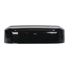 Boardwalk 20.25 in. x 6 in. x 12.25 in. Jumbo Twin Toilet Tissue Dispenser - Black