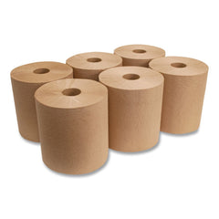 Boardwalk 1-Ply 8 in. x 800 ft. Green Universal Roll Towels - Natural (6 Rolls/Carton)