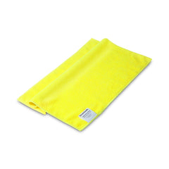 Boardwalk 16 in. x 16 in. Microfiber Cleaning Cloths - Yellow (24/Pack)