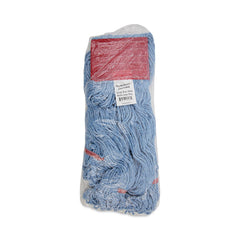 Boardwalk Pro Loop Web/Tailband Mop Head - Large, Blue (1-Dozen)