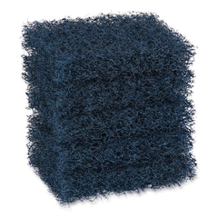 Boardwalk 3.5 in. x 5 in. Extra Heavy-Duty Scour Pad - Dark Blue (20/Carton)