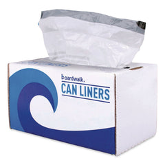 Boardwalk BWK1DK100 13 Gallon 24 in. x 28 in. Drawstring Kitchen Bags - White (50 Bags/Roll, 2 Rolls/Carton)