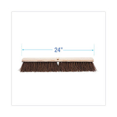 Boardwalk 24 in. Brush 3.25 in. Natural Palmyra Fiber Bristles Floor Brush Head