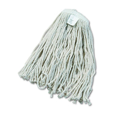 Boardwalk #20 Cut-End Cotton Wet Mop Head - White (12/Carton)