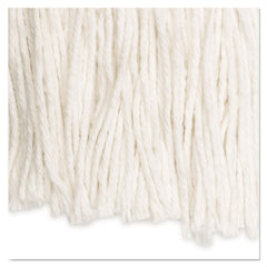 Boardwalk #20 Cut-End Rayon Wet Mop Head - White (12/Carton)