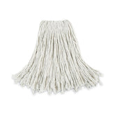 Boardwalk #24 Cut-End Cotton Wet Mop Head - White (12/Carton)