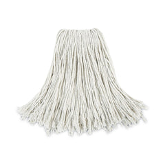 Boardwalk #24 Cut-End Cotton Wet Mop Head - White (12/Carton)