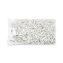 Boardwalk #24 Cut-End Cotton Wet Mop Head - White (12/Carton)