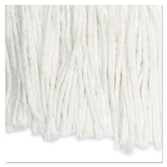 Boardwalk #24 Cut-End Rayon Wet Mop Head - White (12/Carton)