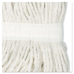 Boardwalk #24 Cut-End Rayon Wet Mop Head - White (12/Carton)