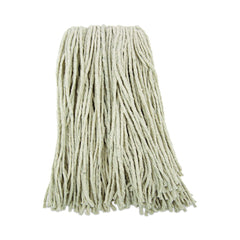 Boardwalk BWK216CCT 16 oz. Cotton Premium Cut-End Wet Mop Heads - White (12/Carton)