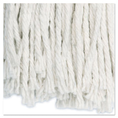 Boardwalk 24 oz. Cotton Premium Cut-End Wet Mop Heads - White (12/Carton)