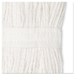 Boardwalk 24 oz. Cotton Premium Cut-End Wet Mop Heads - White (12/Carton)