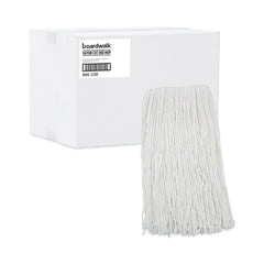 Boardwalk 20 oz. Rayon Premium Cut-End Wet Mop Heads - White (12/Carton)