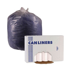 Boardwalk 1000-Piece/Carton High-Density 10-Gallon 6-Micron 24 in. x 23 in. Can Liners - Natural