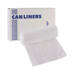 Boardwalk 1000-Piece/Carton High-Density 10-Gallon 6-Micron 24 in. x 23 in. Can Liners - Natural