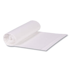 Boardwalk 23 Gallon 0.9 mil 28 in. x 45 in. Perforated Roll Linear Low Density Can Liners - Clear (25 Bags/Roll, 8 Rolls/Carton)