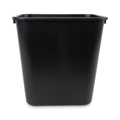 Boardwalk 28 qt. Plastic Soft-Sided Wastebasket - Black