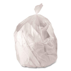 Boardwalk 30 Gallon 0.5 mil 30 in. x 36 in. Perforated Roll Low-Density Waste Can Liners - Clear (250/Carton)