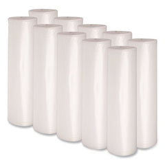 Boardwalk 33 in. x 39 in. 33 gal. 1.1 mil. Recycled Low-Density Polyethylene Can Liners - Clear (10 Bags/Roll, 10 Rolls/Carton)