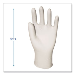 Boardwalk 4 mil 9.5 in. Long Powder-Free Synthetic Vinyl Gloves - Large, Cream (100/Box, 10 Boxes/Carton)