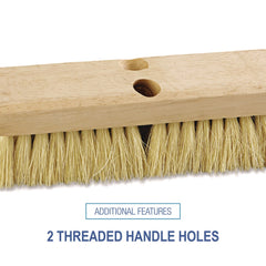 Boardwalk 10 in. Brush 2 in. White Tampico Bristles Deck Brush Head