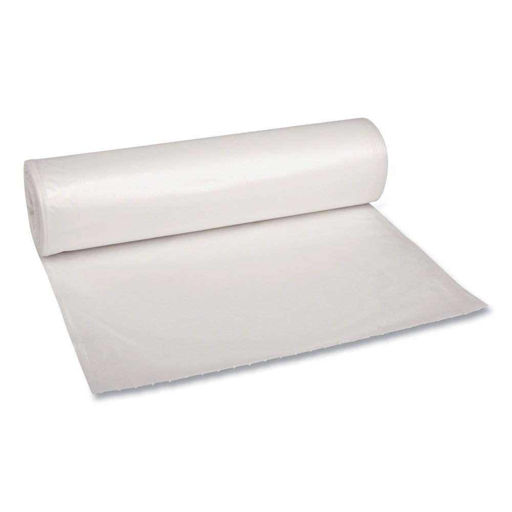 Boardwalk 38 in. x 58 in. 1.1 mil 60 gal. Recycled Low-Density Polyethylene Can Liners - Clear (100/Carton)