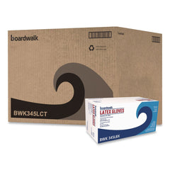 Boardwalk 9.5 in. 4.4 mil General-Purpose Powder-Free Latex Gloves - Large/Natural (1000/Carton)