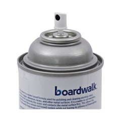 Boardwalk 18 oz. Aerosol Spray Water-in-Oil Based Stainless Steel Cleaner and Polish - Lemon Scent