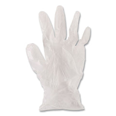 Boardwalk 3.6 mil 9.5 in. Long Powder-Free Exam Vinyl Gloves - Extra Large, Clear (100/Box, 10 Boxes/Carton)