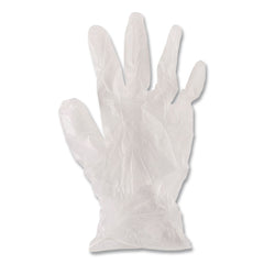 Boardwalk 2.6 mil Thick 13 in. Long Powder-Free General Purpose Vinyl Gloves - Large, Clear (100/Box)