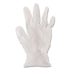 Boardwalk 2.6 mil 13 in. Long Powder-Free General Purpose Vinyl Gloves - Medium, Clear (100/Box)