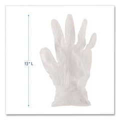 Boardwalk 2.6 mil 9.5 in. Long Powder-Free General Purpose Vinyl Gloves - Medium, Clear (100/Box, 10 Boxes/Carton)