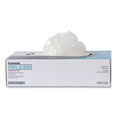 Boardwalk 2.6 mil 9.5 in. Long Powder-Free General Purpose Vinyl Gloves - Medium, Clear (100/Box, 10 Boxes/Carton)
