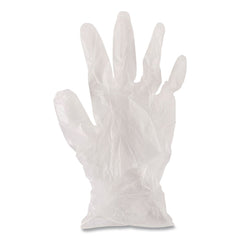 Boardwalk 2.6 mil 9.5 in. Long Powder-Free General Purpose Vinyl Gloves - Small, Clear (100/Box, 10 Boxes/Carton)